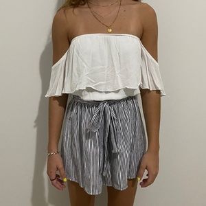 Woman Off-the-shoulder Romper